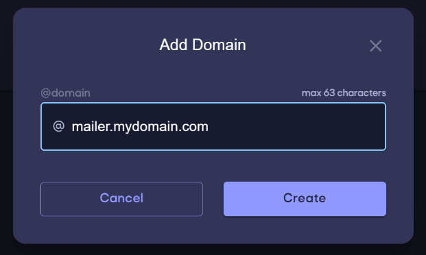 Enter domain